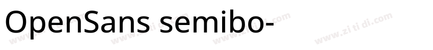 OpenSans semibo字体转换